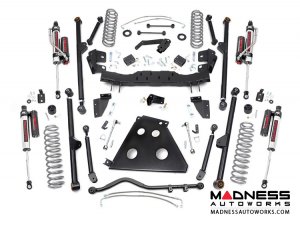 Jeep Wrangler JK Unlimited Long Arm Suspension Kit w/Vertex Reservoir Shocks - 4" Lift